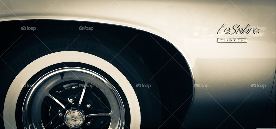 Monochrome Buick LeSabre Fender Portrait