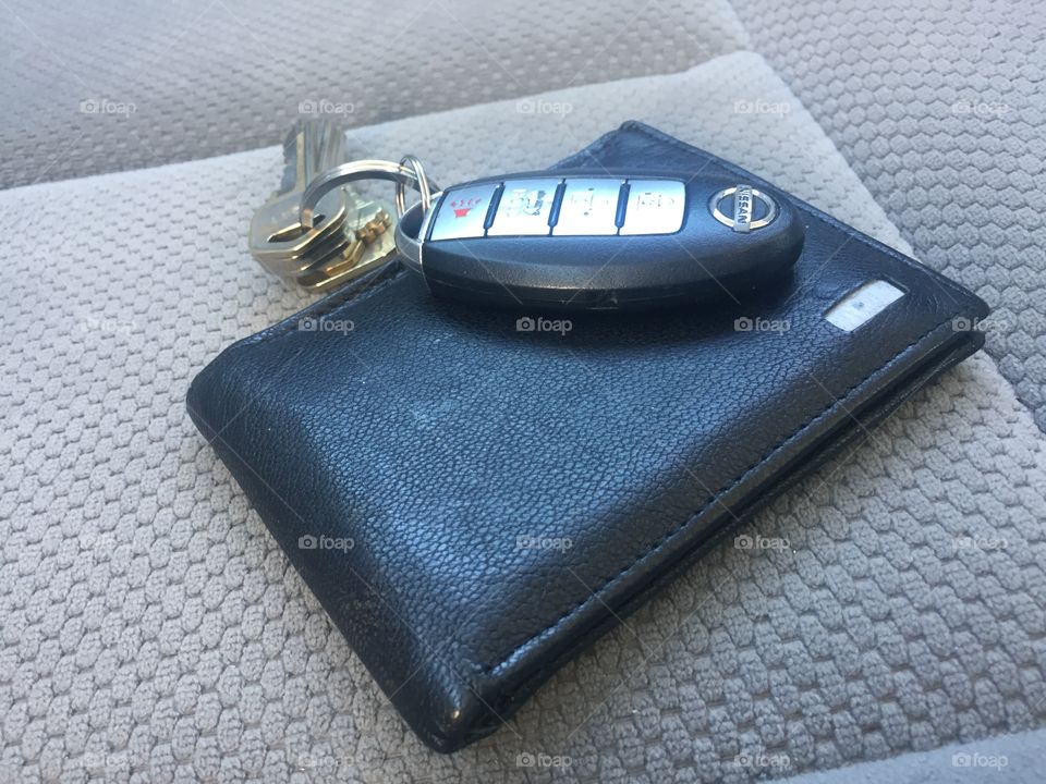 Wallet and car keys