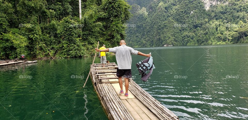 Bamboo rafting