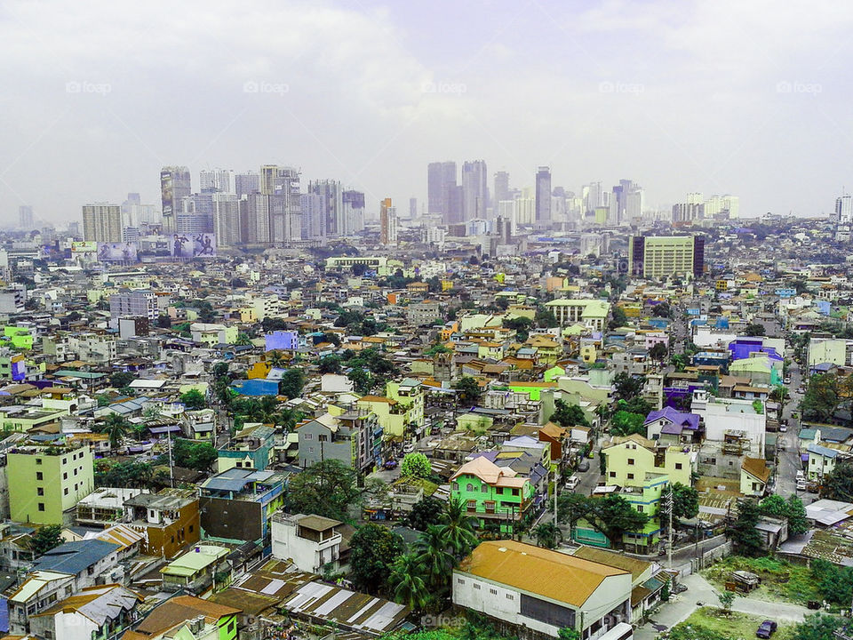 skyline of makati city