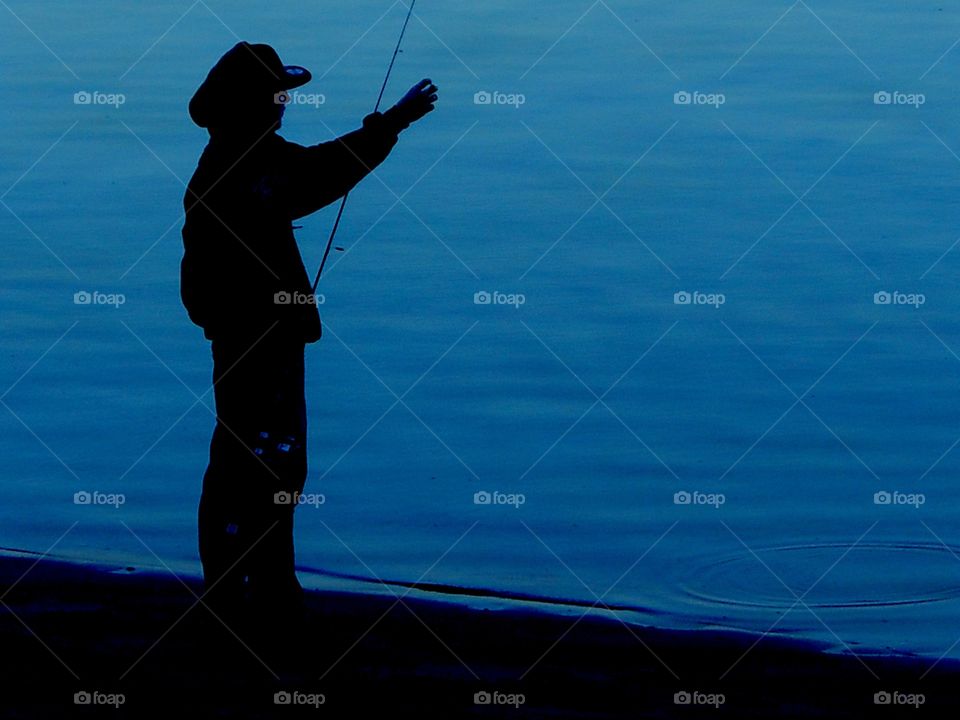 Fishing silhouette 