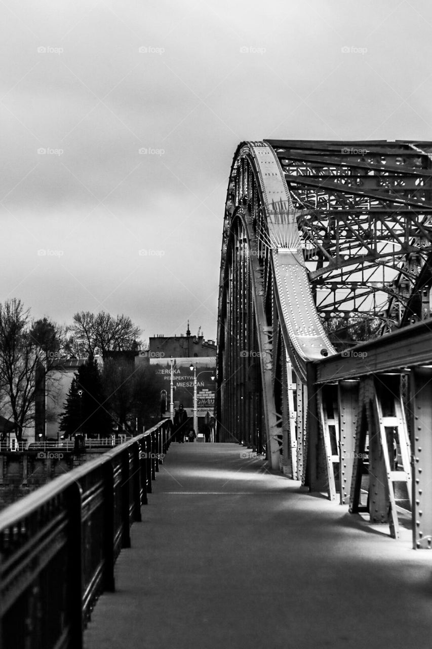 Black and grey bridge