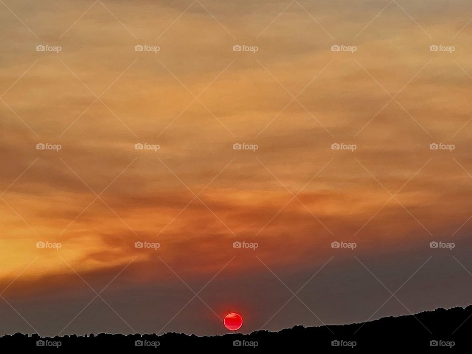 The last moment of sunset