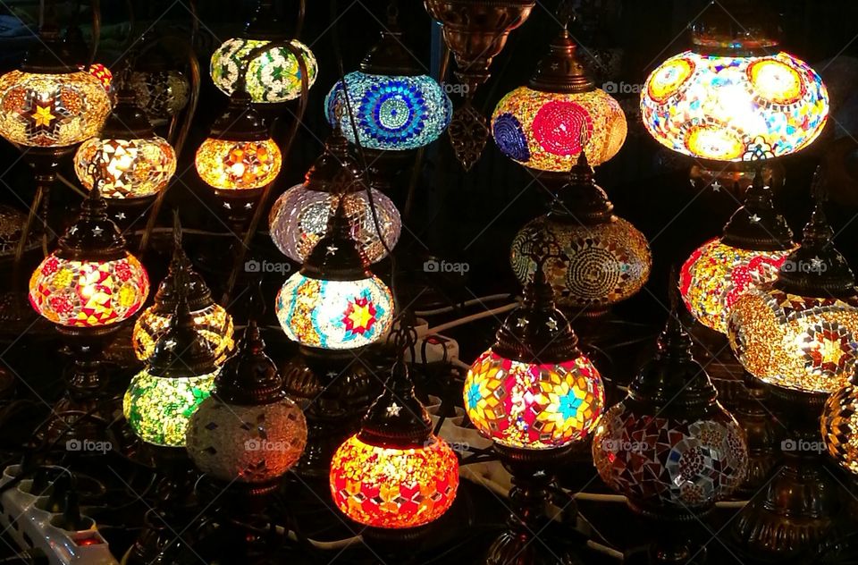 lanterns, lamps.