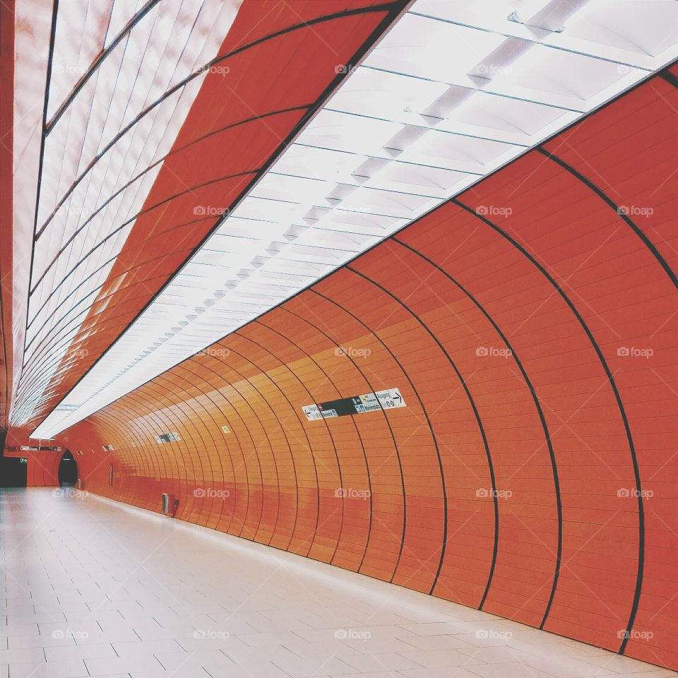 Orange tunnel