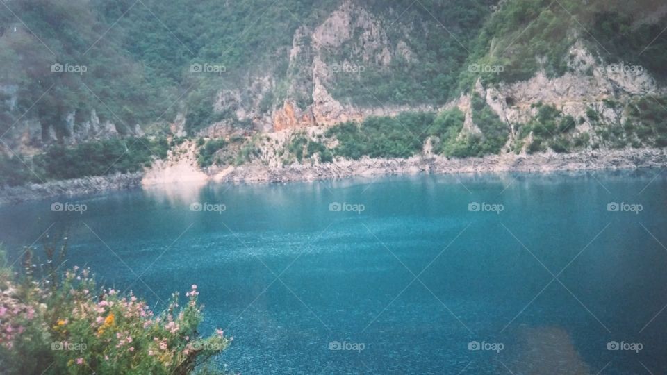 Piva's lake in Montenegro