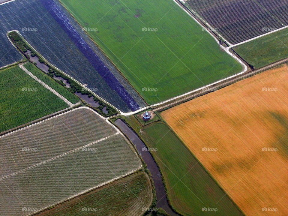 Lines of fields, Vancouver, British Columbia, Canada