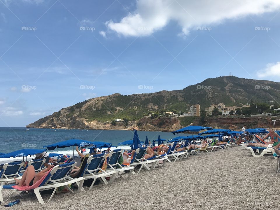 the beautiful sight of alfas del pi, a beach place in Spain