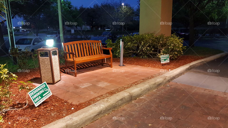 designated smoking area