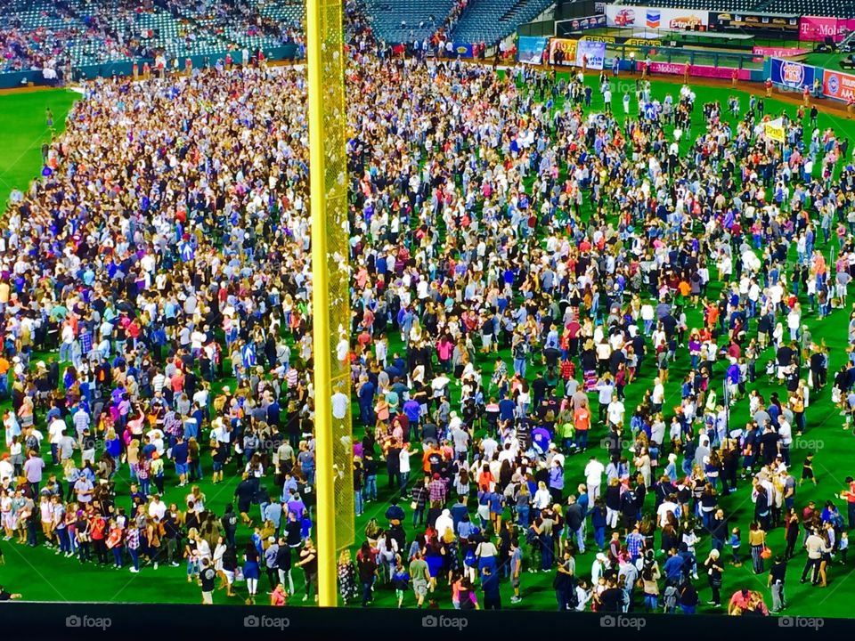 People gathered to pray 