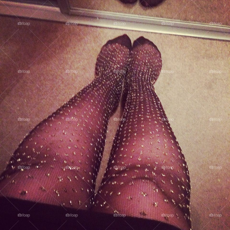 Glittery tights