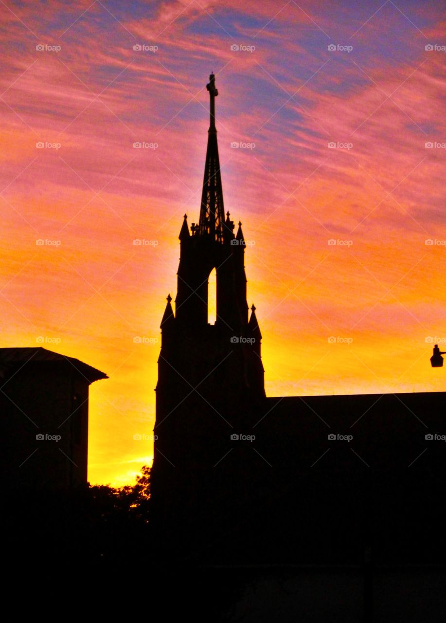 Church steeple in Charleston, South Carolina