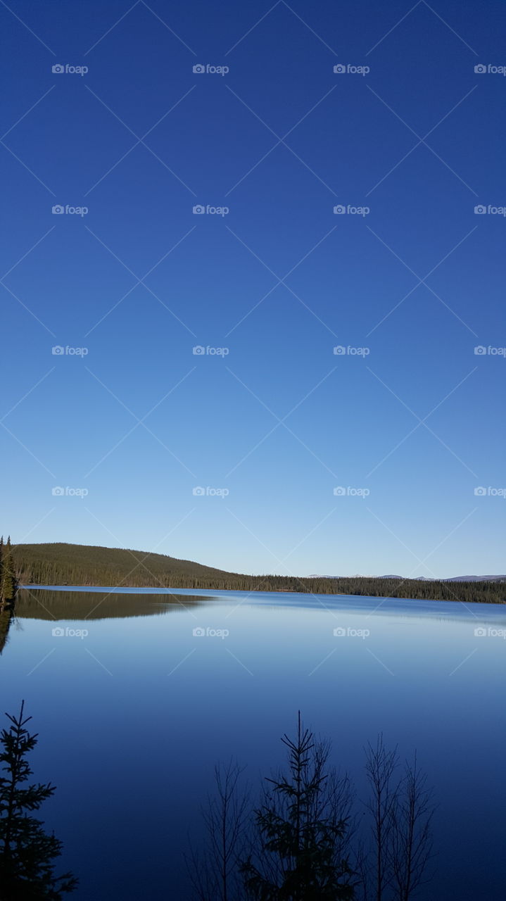 blue sky with Mountain