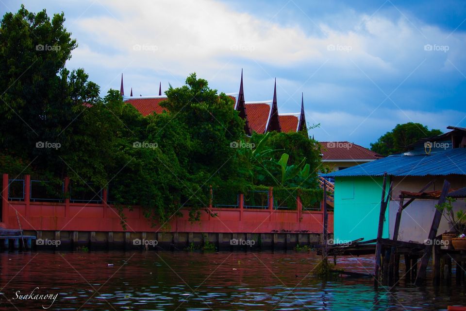 Waterfront houses in Thailand