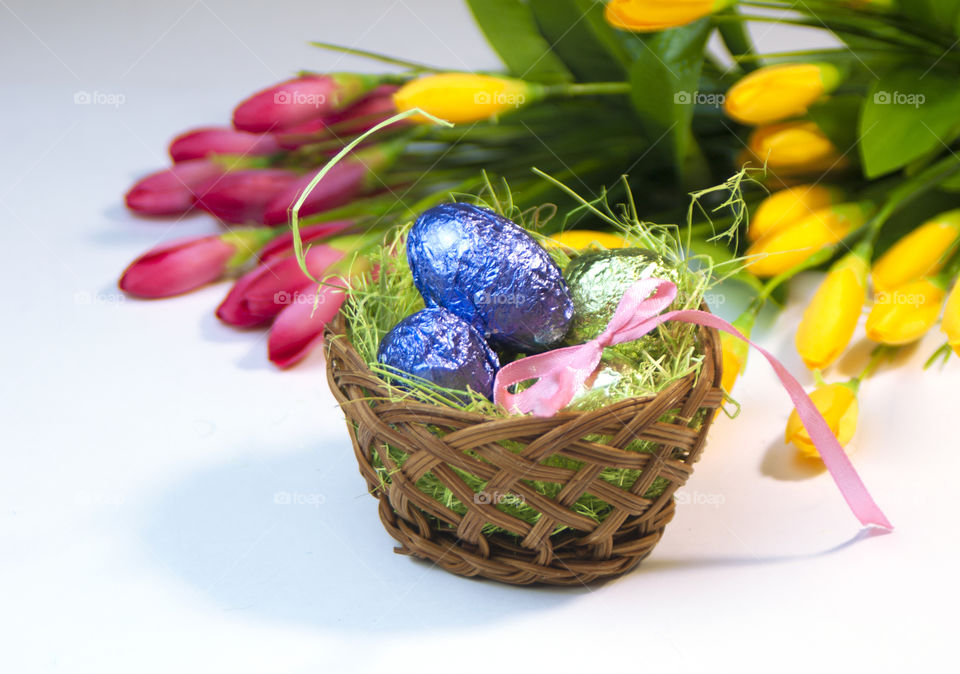 Easter, Basket, Egg, Nature, Food