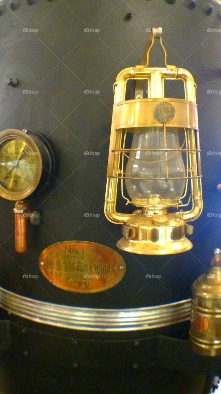 antique fire lamp