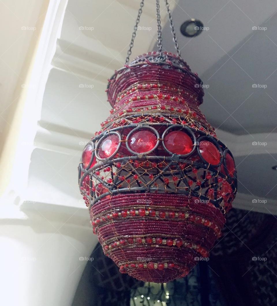 A colourful gorgeous lantern