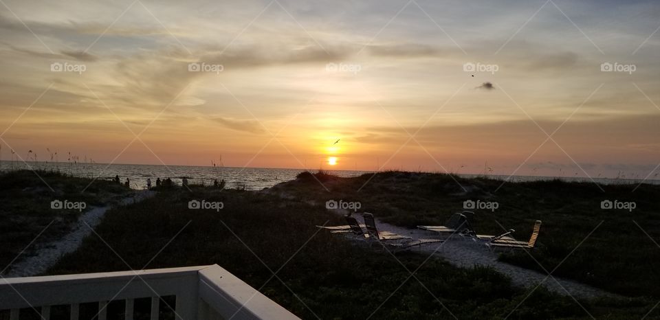 Sunset on Indian Rocks Beach in Florida 2018