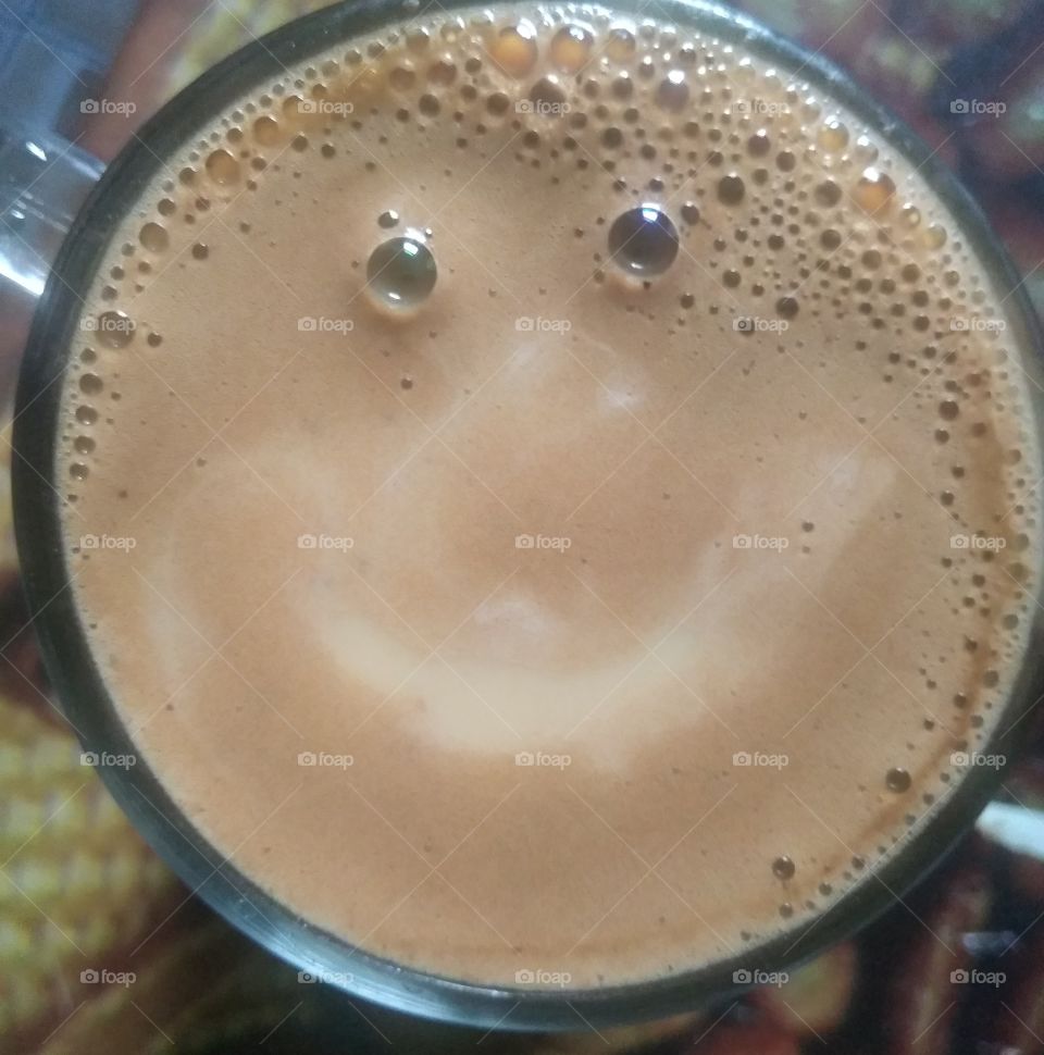 Smiling coffee