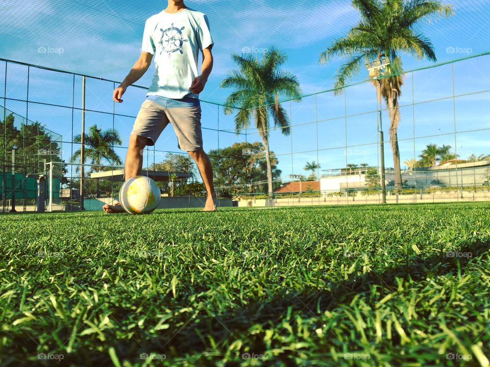 Football with the kids