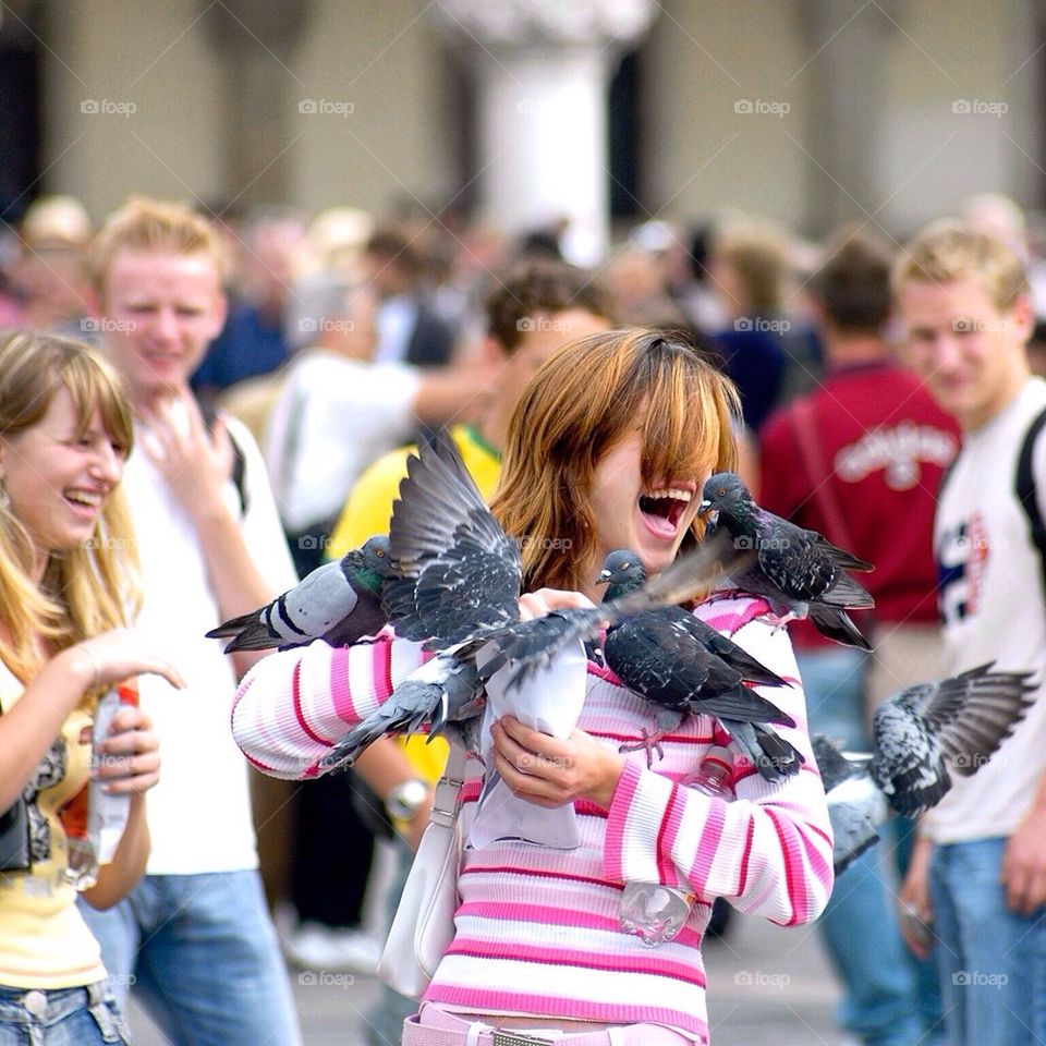 Tourists on San Marco in Venice