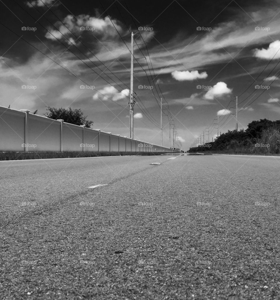 Empty sky road. Empty road anytime USA