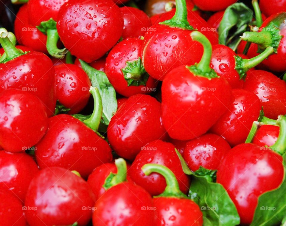 Peppers on the farmersmarket