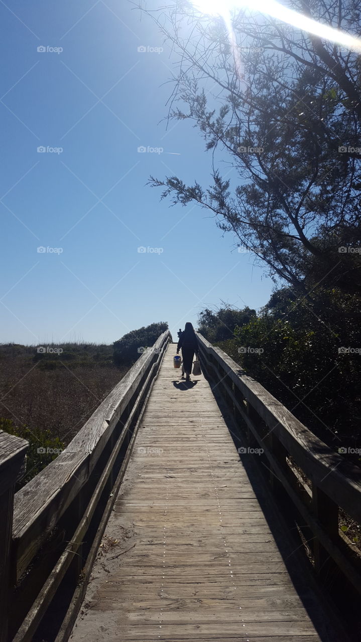 Boardwalk to the ocean