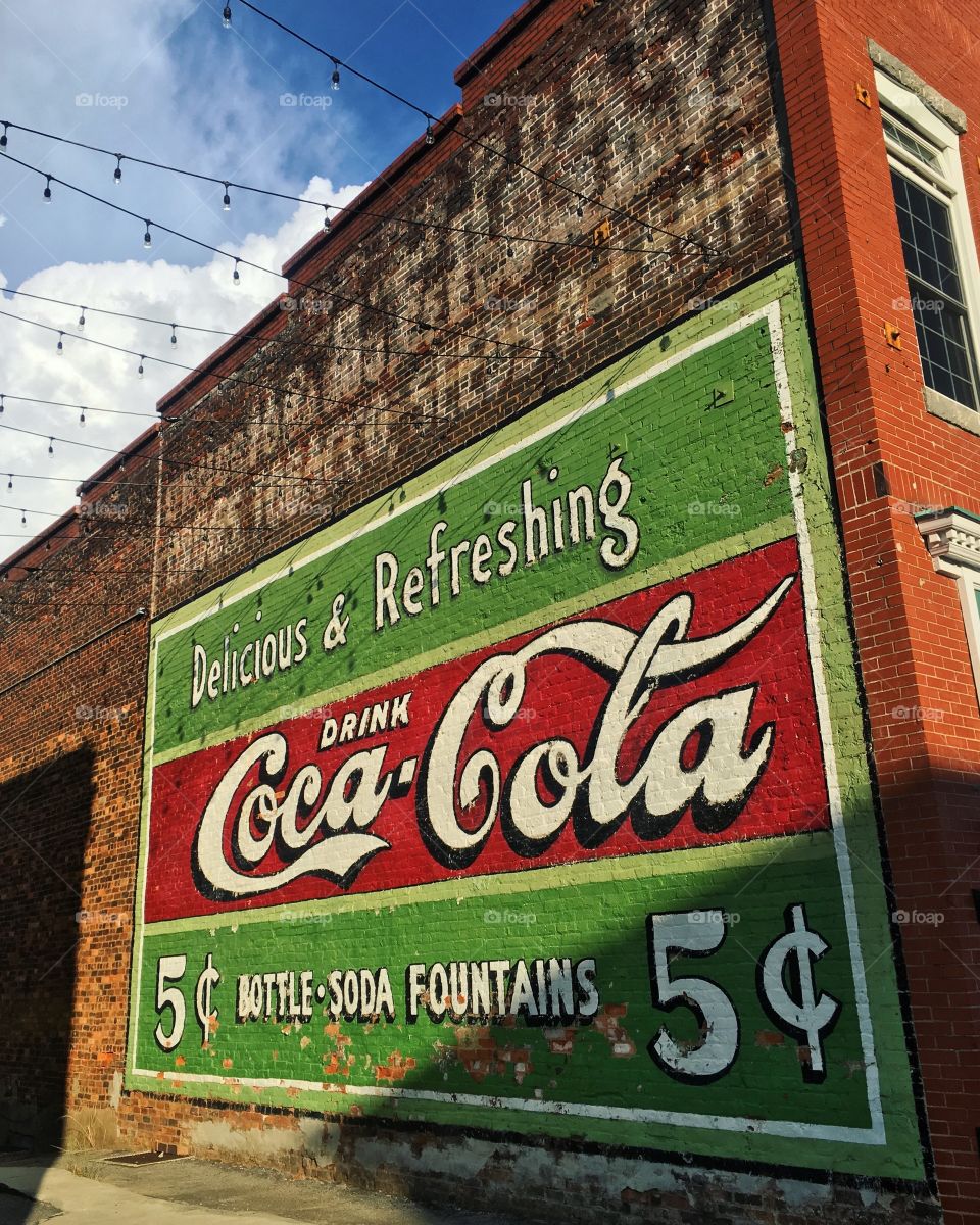 Coca-Cola sign, Laurens, SC