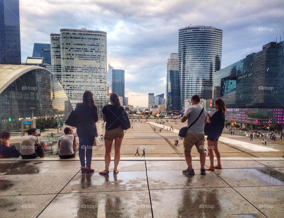 from the grand arche La Défense 