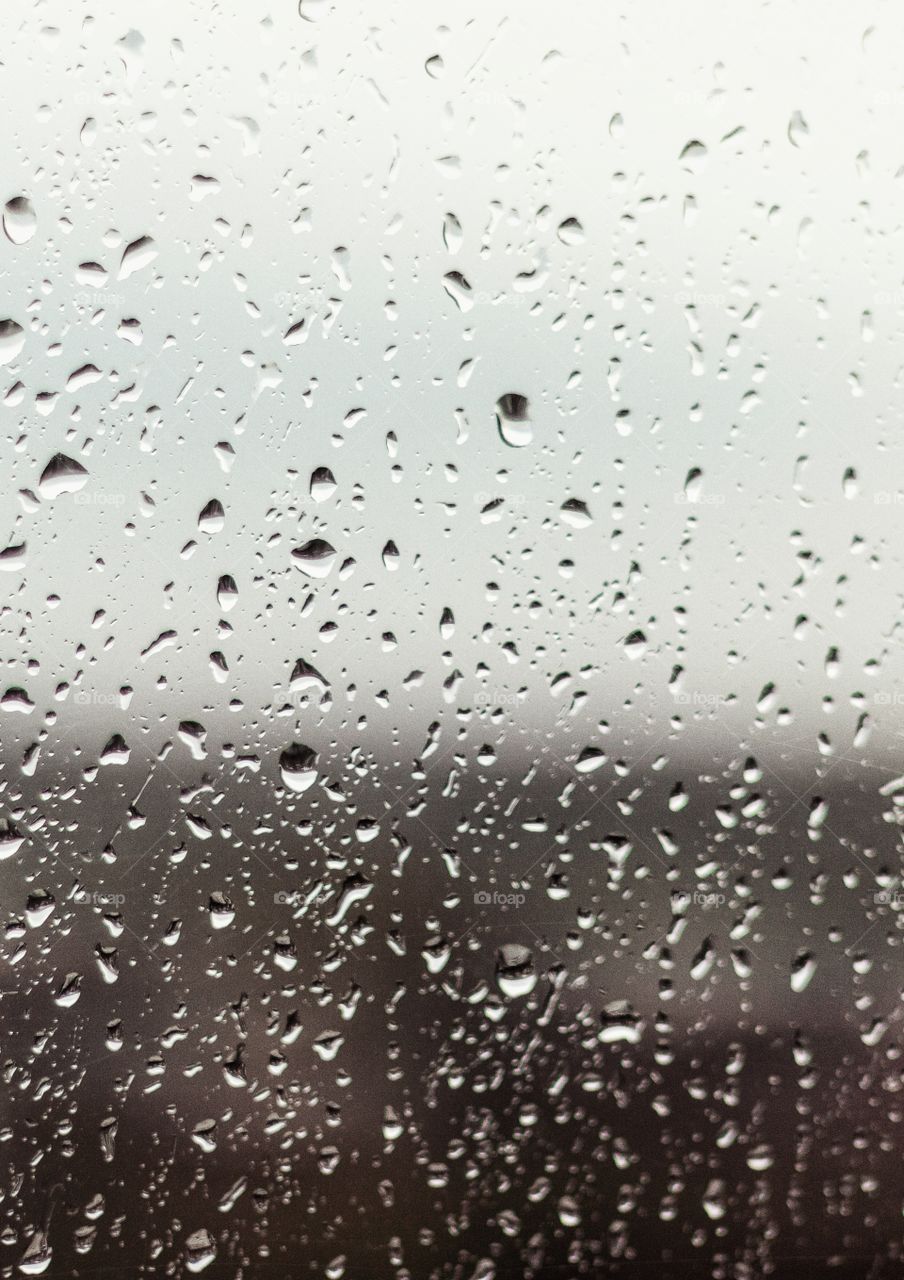 splashing rain on the glass