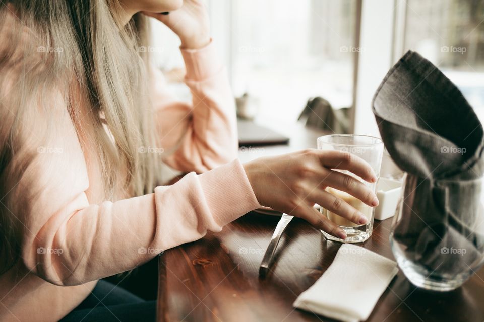 Girl in a Café