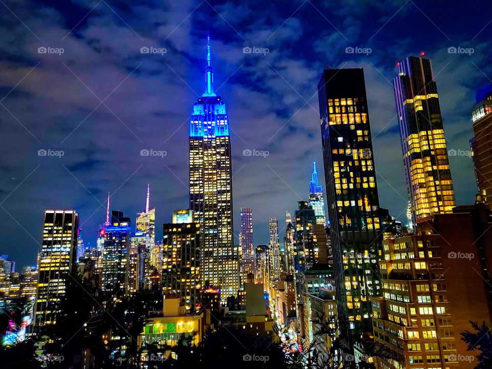 The Empire State Building is a iconic landmark on the New York City skyline