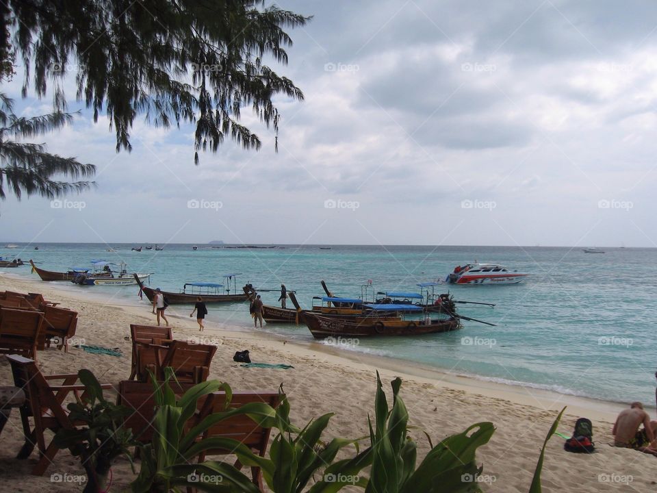 Boats and a beach