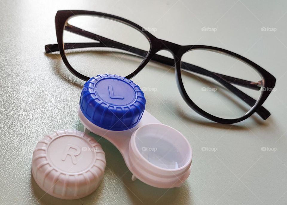 Contact Lens and Glasses