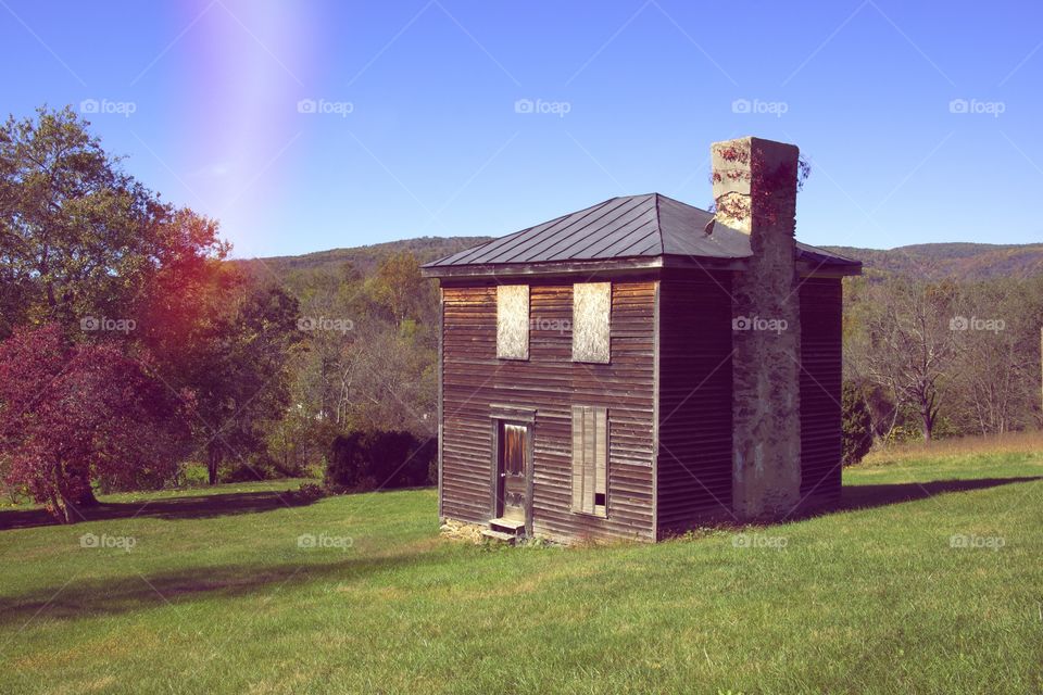 Country House. A photo of a country house. 