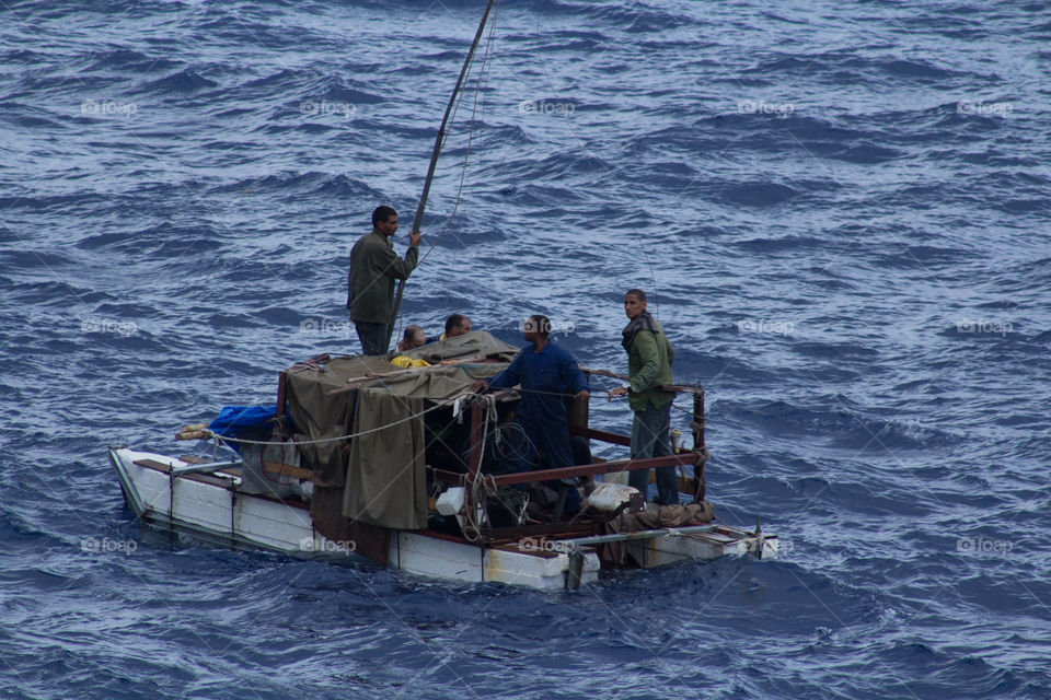 Cuban Rescue at Sea 5 of 11. Royal Caribbean rescue of Cuban immigrants 02MAR15