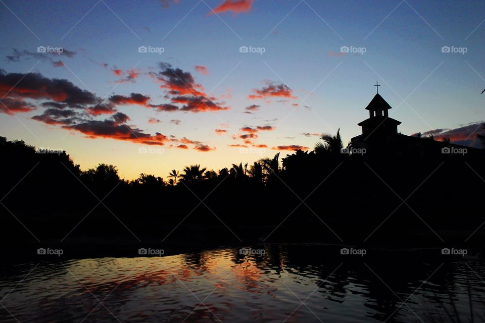 Sunset, Lake, Water, Dawn, No Person