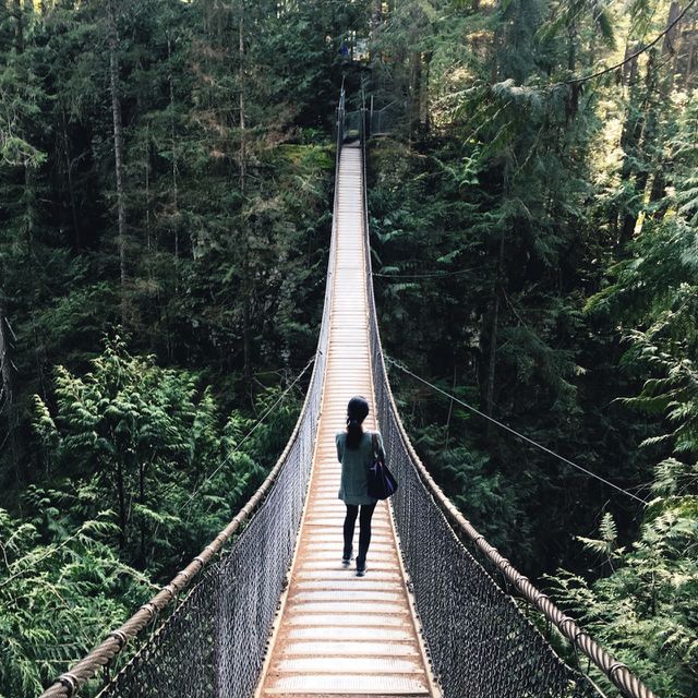 Lynn Canyon Suspension Bridge. 
