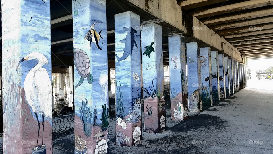 under bridge art