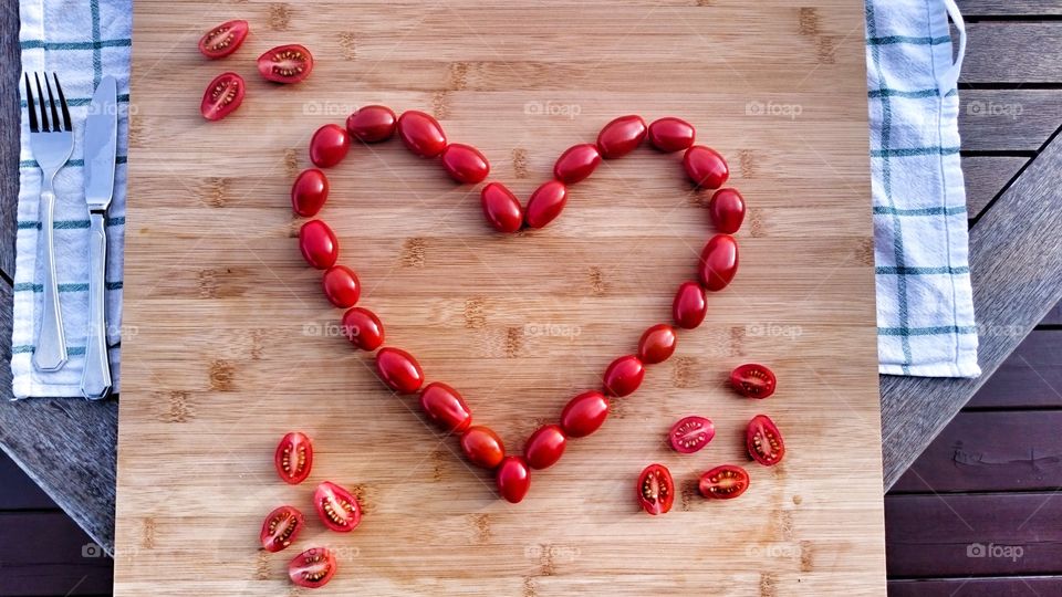 Heart of Cherry Tomatoes