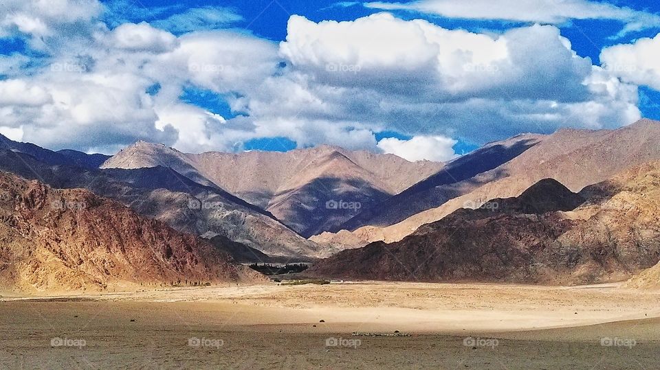 Deserted stretches of mountains in the middle of nowhere...