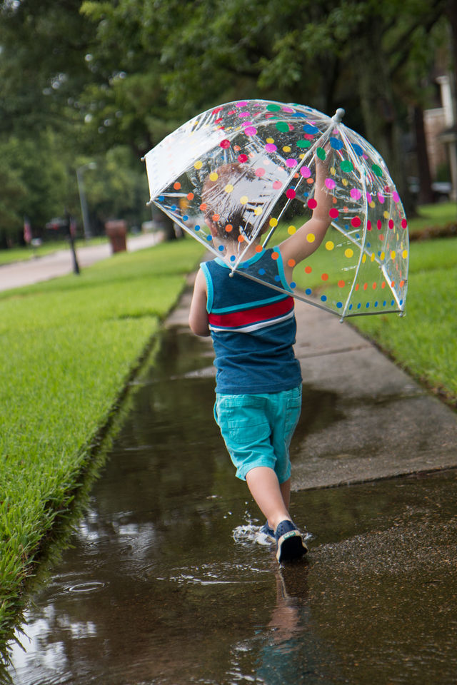 Having fun on a rainy day