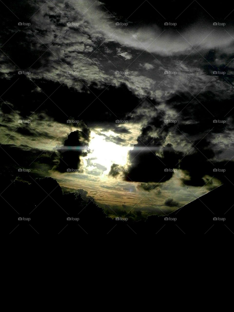 dark editing of evening