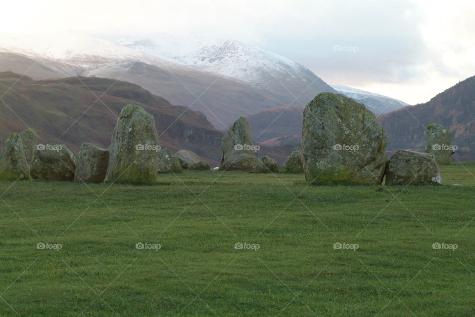 Castlerigg stone circle Lake District 