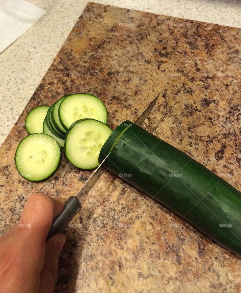 Cutting a Cucumber