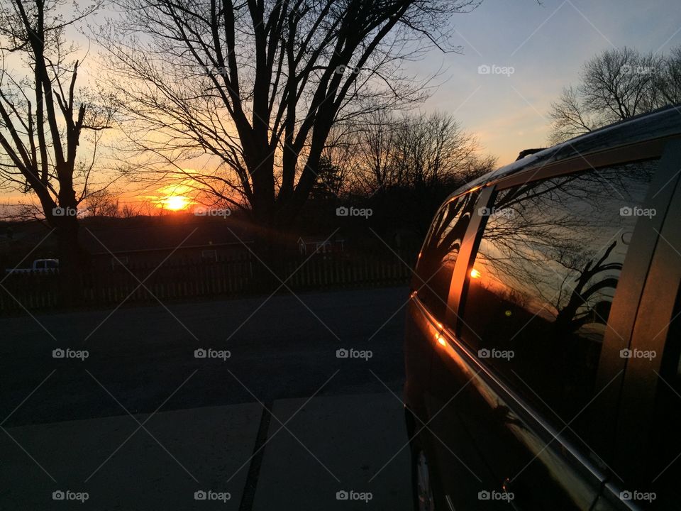 Road, Light, Sunset, Car, Landscape
