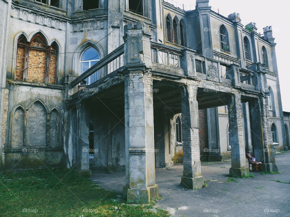 old abandoned building in Zhytomyr region, autumn 2018 (house Tereshchenkov)