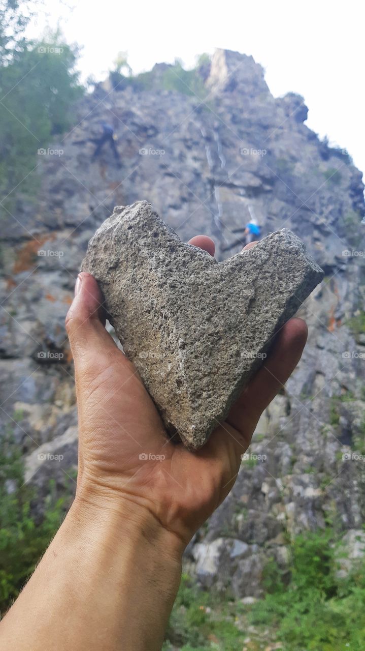 man with stone heart
