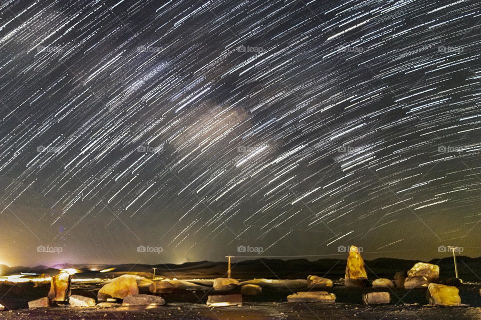 night sky in the desert